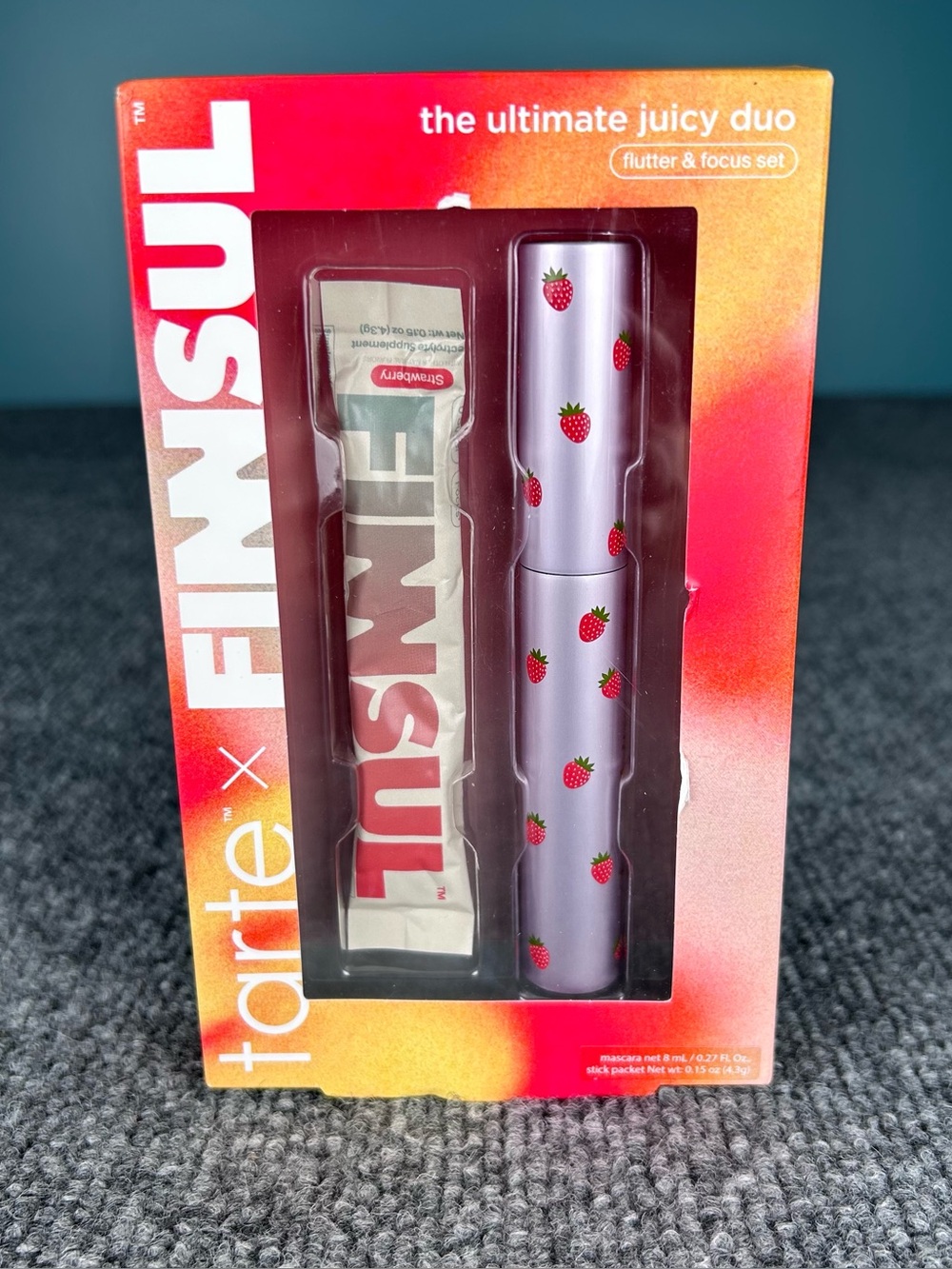 tarte X FINNSUL The Ultimate Juicy Duo Flutter & Focus Set ~Black Tubing Mascara
